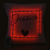 Personalised LED Name cushion