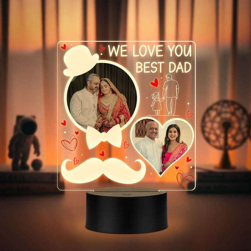 Led Photo Lamp For The Best Dad