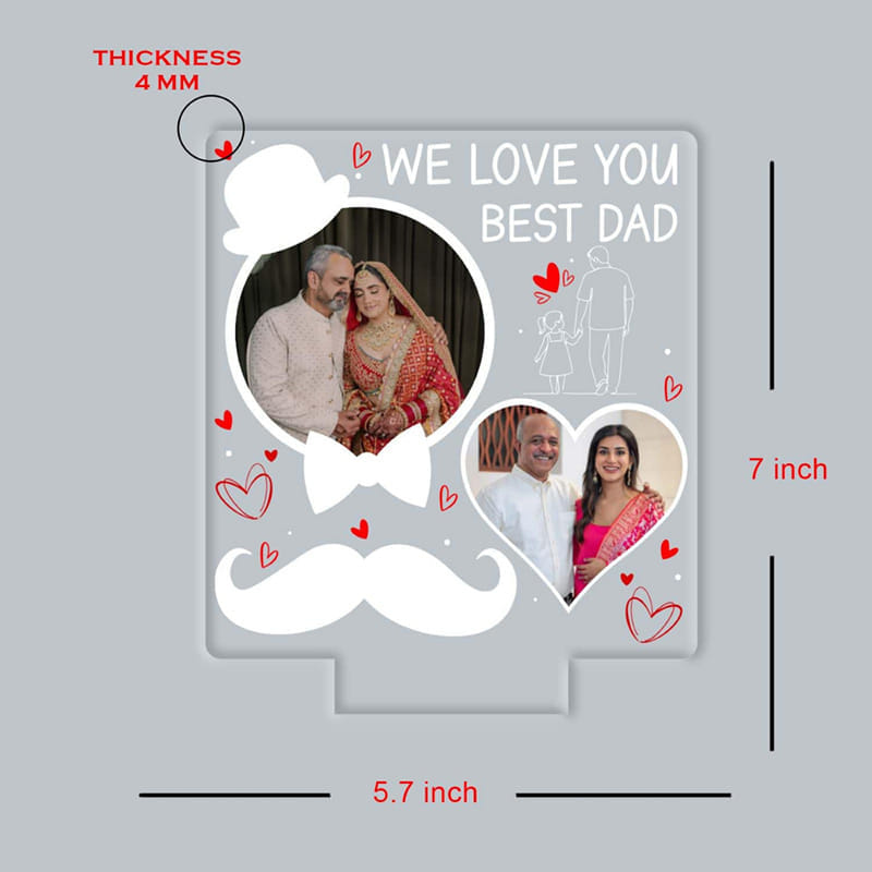 Led Photo Lamp For The Best Dad
