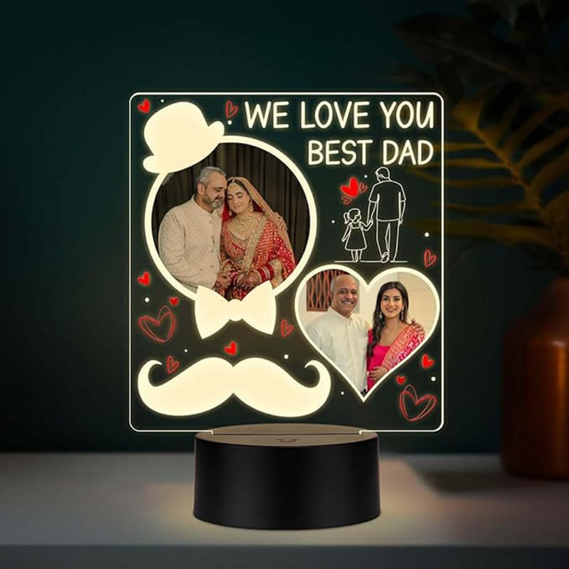 Led Photo Lamp For The Best Dad