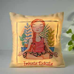 Let Me Meditate LED Cushion