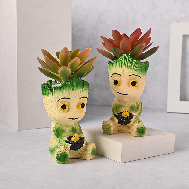 Lifelike Artificial Succulent Duo Online