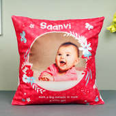 Personalised Cushion for Baby Girl