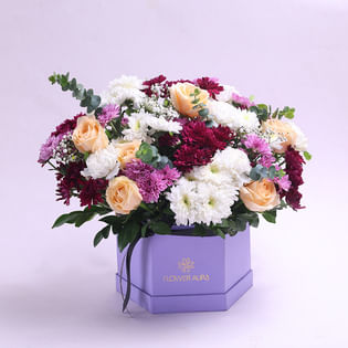 Lilac Skies And Blushing Blooms
