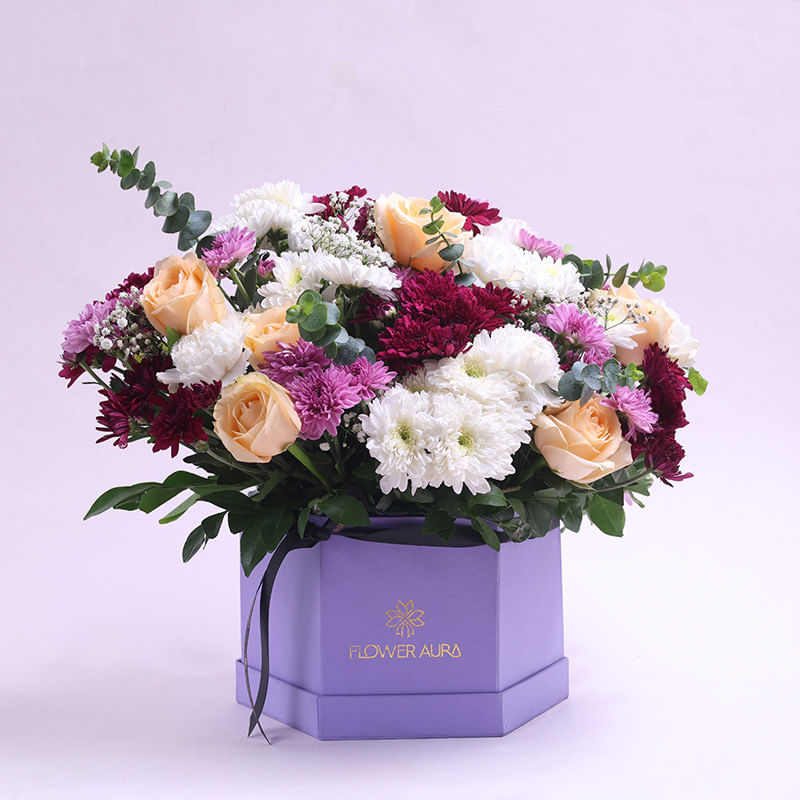 Lilac Skies And Blushing Blooms
