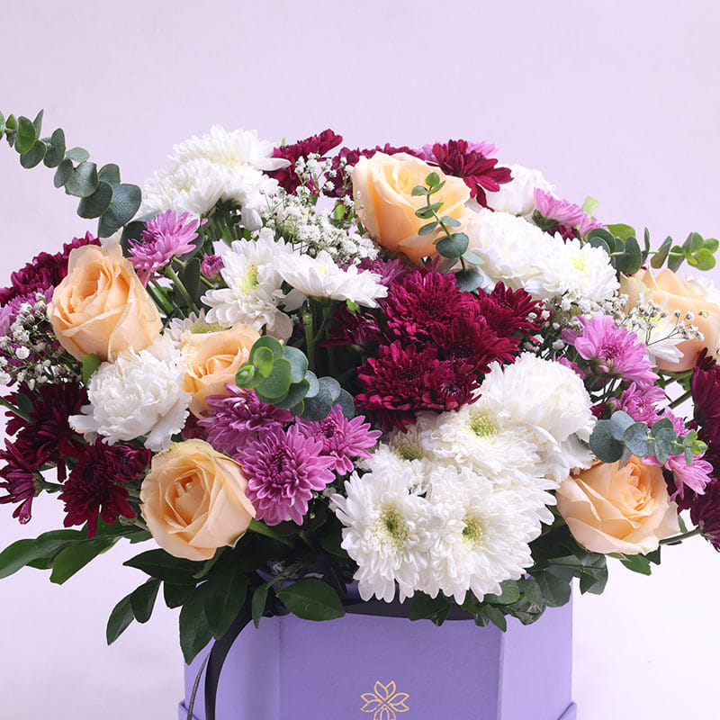 Lilac Skies And Blushing Blooms