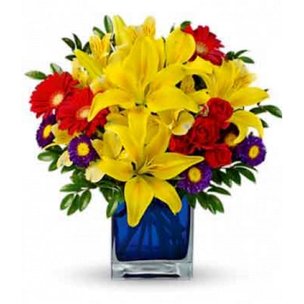 Lilies, Daisies N Asters Bouquet
