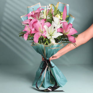 Mothers Day Lilies Love Bouquet