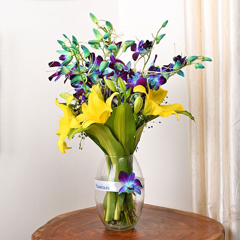 Buy Lililicious Orchid Arrangement Online in India