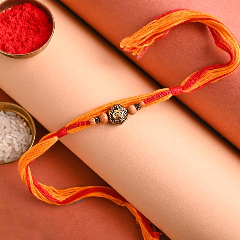 Send Fancy Rakhi for Brother - Lion Face Rakhi online