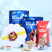 Lion Kids Rakhi With Cashews N Choco Treats