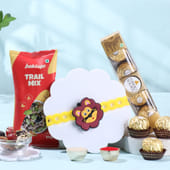 Lion Kids Rakhi With Ferrero N Trail Mix