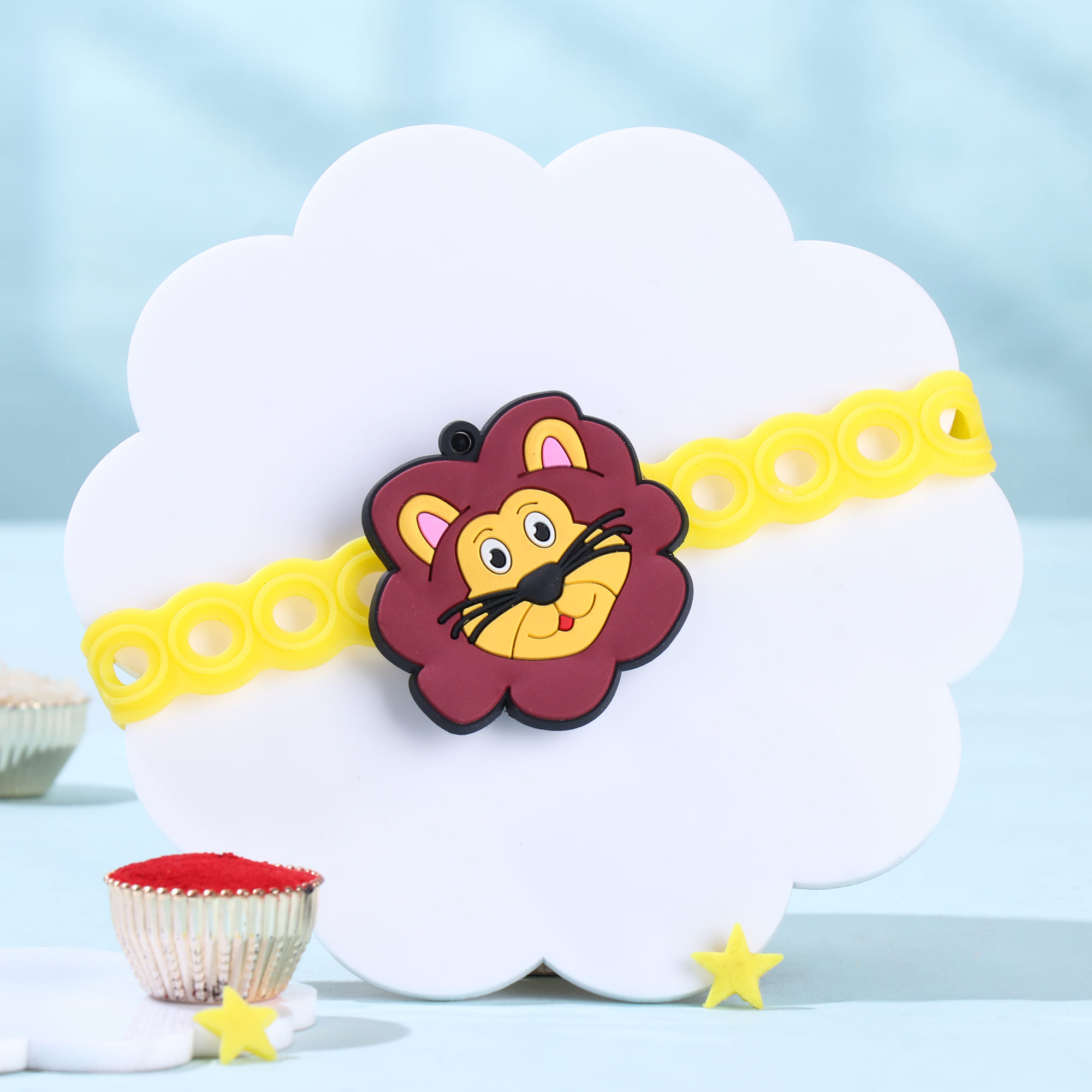 Lion Kids Rakhi With Ferrero N Trail Mix
