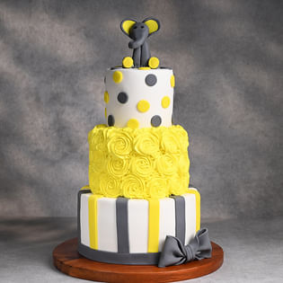 Little Elephant Three Tier Cake