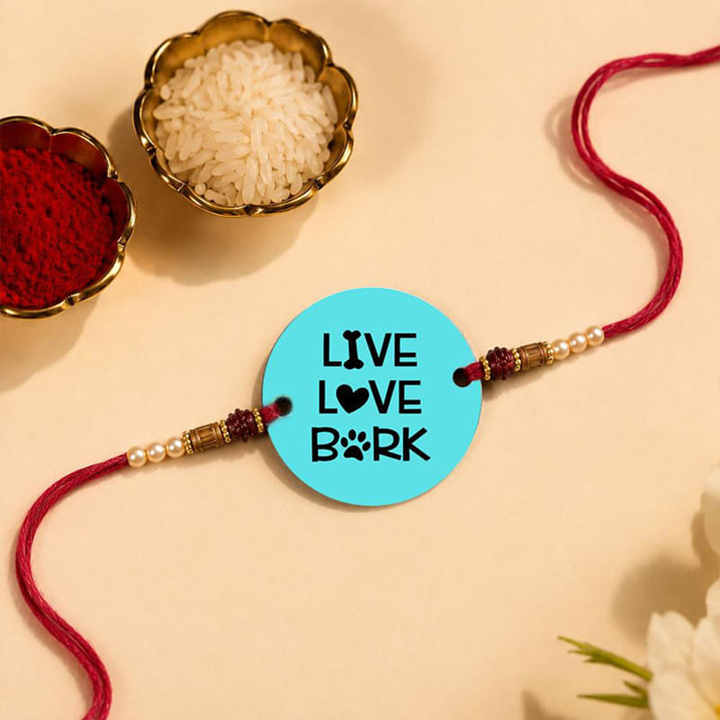 Live Love Bark Pet MDF Magnet Rakhi