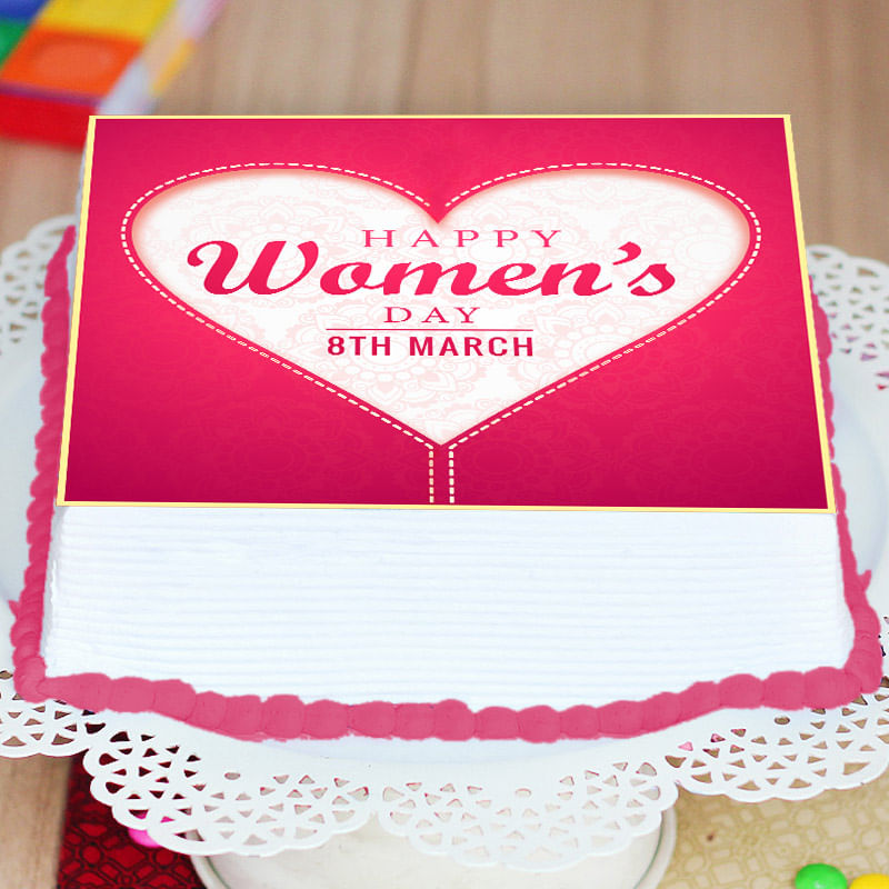 Happy Womens Day Poster Cake