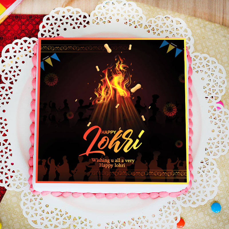 Lohri Poster Cake