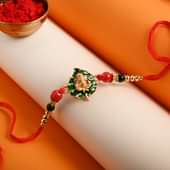 Send Lord Ganesha Beads Rakhi Online in India - Divine Rakhi