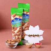 Lord Ganesha Mauli Rakhi With Almonds