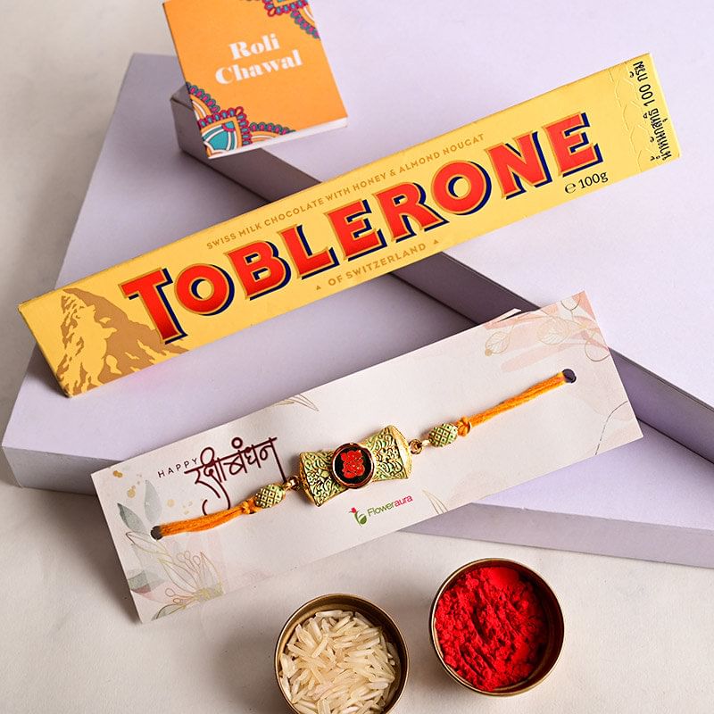 Lord Ganesha Rakhi Combo - Rakhi to USA