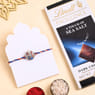 Lord Ganesha Rakhi With Lindt Chocolate