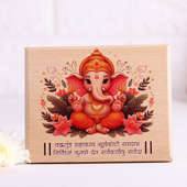 Lord Ganesha Wooden Plank