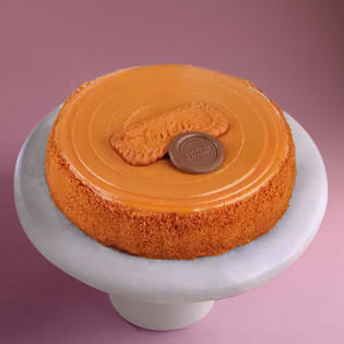 Lotus Biscoff Baked Cheesecake