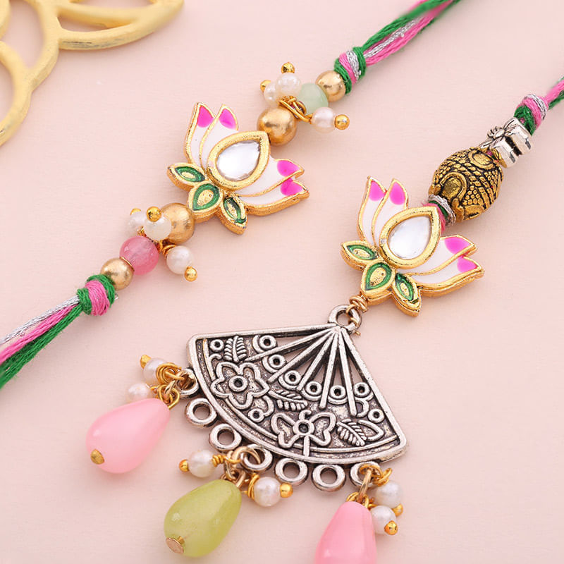Lotus Love Bhaiya Bhabhi Rakhis