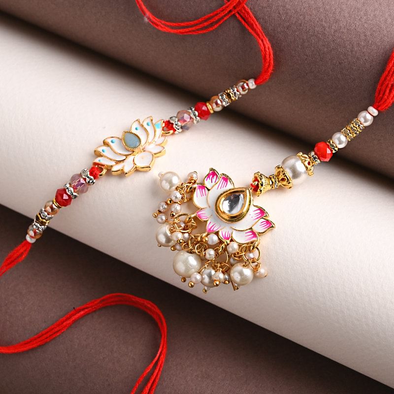 Lotus Lumba rakhi full view