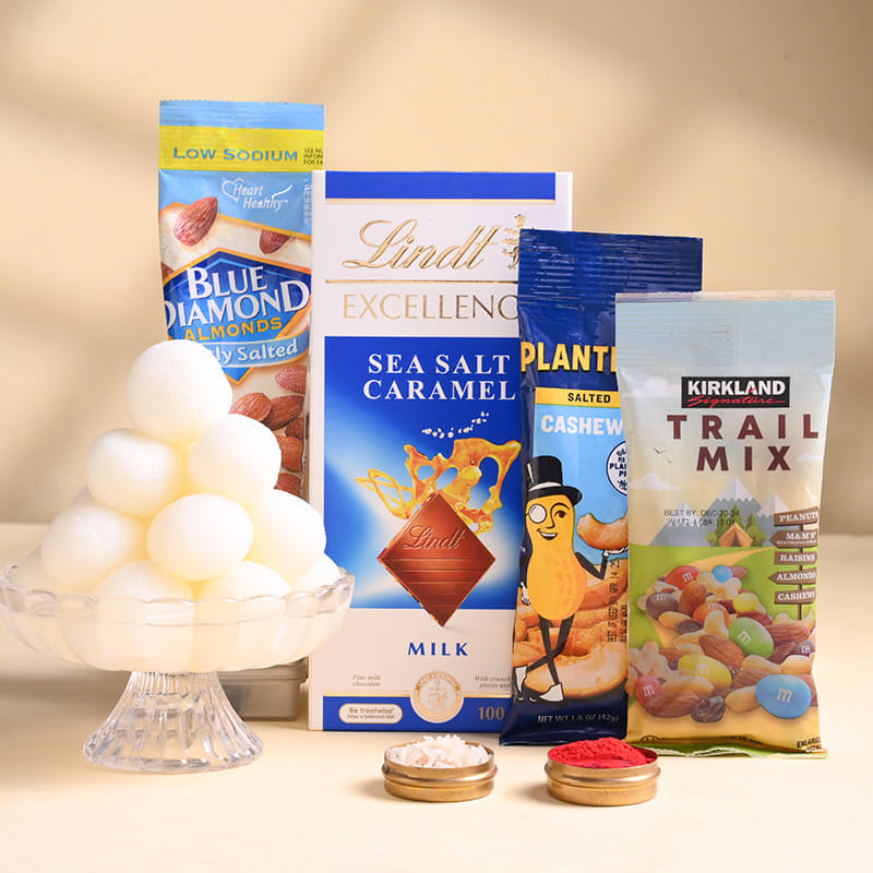 Lotus Rakhi N Festive Treats Hamper