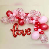Love Balloon Decor For Valentines