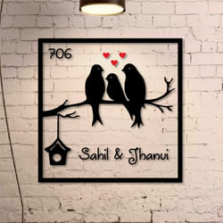 Love Birds Nameplate