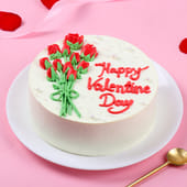 Love Blooms Valentines Day Cake