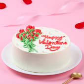 Love Blooms Valentines Day Cake