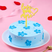 Love Blue Blossom Chocolate Cake
