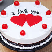 Zoom view I Love You Cake