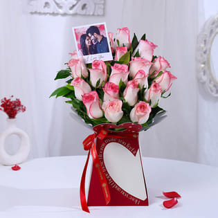 Love Captured In Pink Roses