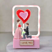 Zoomed Out View of Love Couple Figurine