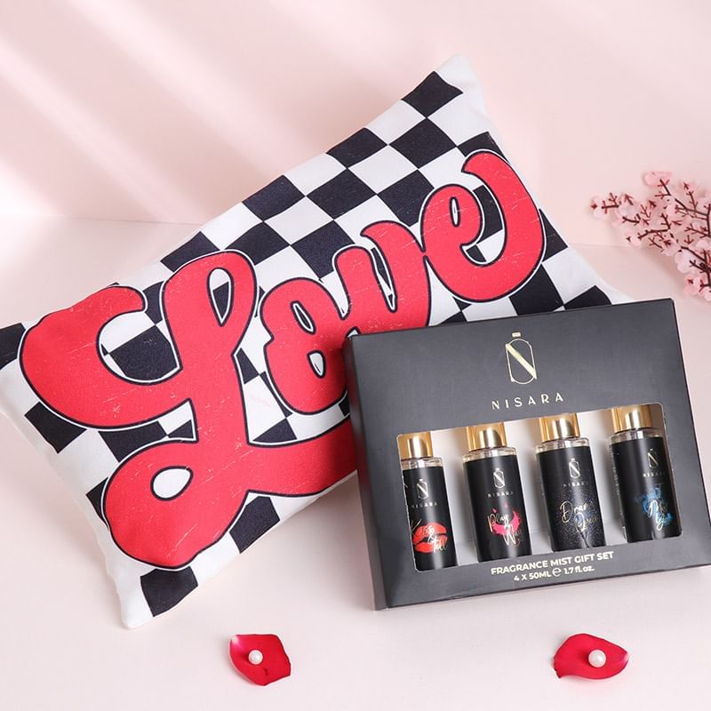 Love Cushion N Fragrance Gift Set