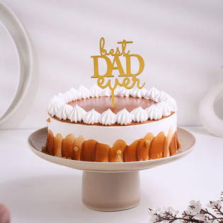 Love Dad Butterscotch Cake For Fathers Day 