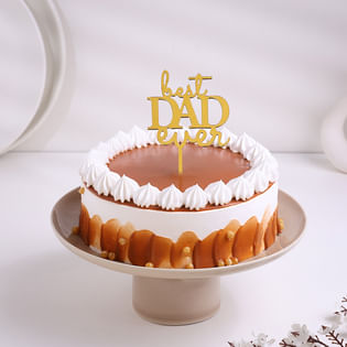 Love Dad Butterscotch Cake For Fathers Day 