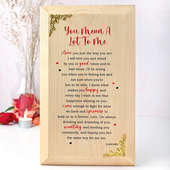 Love Express Wooden Frame for Wedding Anniversary