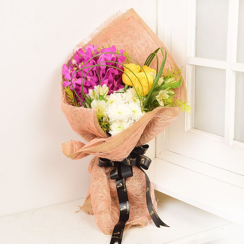 Full of Love Orchids With Roses
