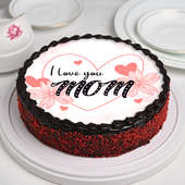 Chocolate and Red Velvet Mothers Day Cake