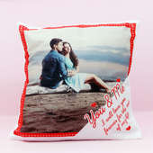 Love Forever Cushion with Personalised Photo