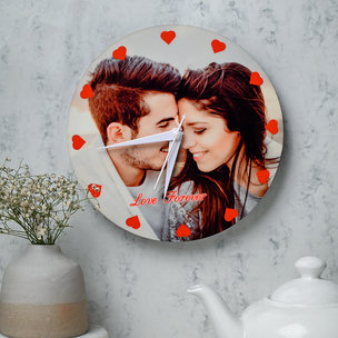Personalised Wall Clock :Online gift for boyfriend