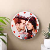Personalised Photo Wall Clock for couple