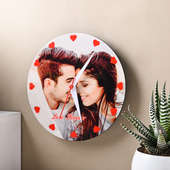 Personalised Photo Wall Clock for couple