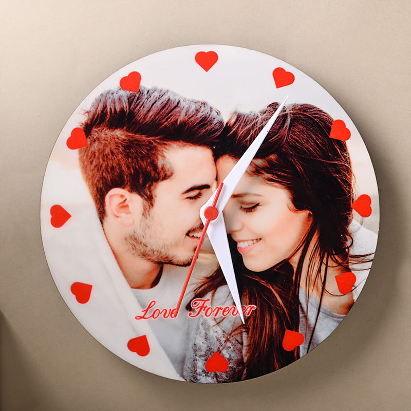 Personalised Photo Wall Clock for couple