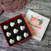 Heart Shaped Handmade Chocolates in a Box